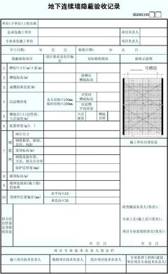 地下连续墙隐蔽验收记录在建设工程勘察中的关键作用与实践要点